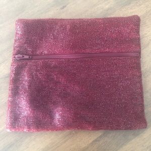 Red Sequin Clutch from Club Monaco